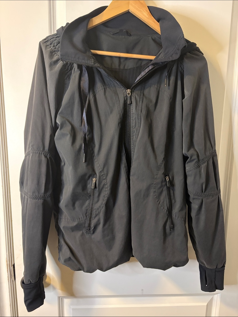 lululemon athletica Charcoal Hooded Utility Jacket